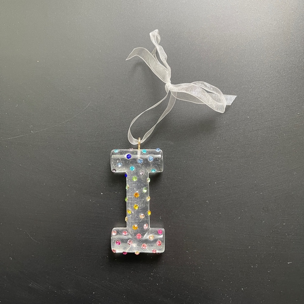 Bauble Bar Color In The Season Initial Ornament “I”